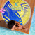 Saint Lucia Cricket Kings Beach Blanket Abstract Energy Style