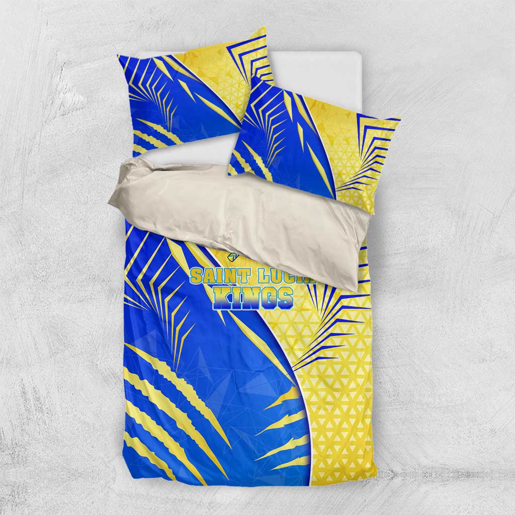 Saint Lucia Cricket Kings Bedding Set Abstract Energy Style