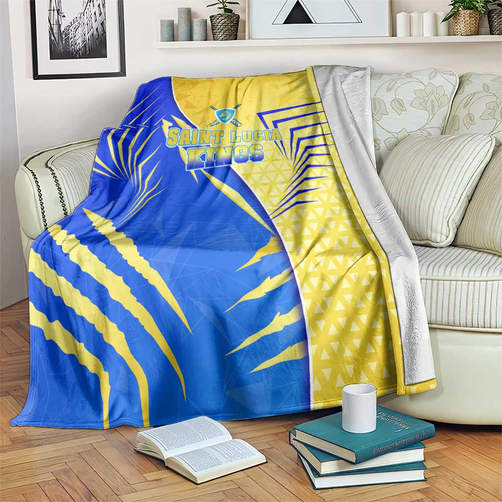 Saint Lucia Cricket Kings Blanket Abstract Energy Style