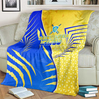Saint Lucia Cricket Kings Blanket Abstract Energy Style