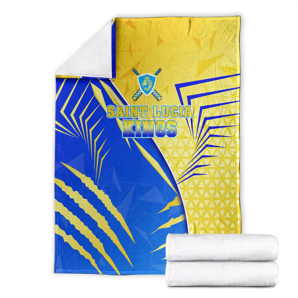 Saint Lucia Cricket Kings Blanket Abstract Energy Style