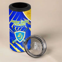 Saint Lucia Cricket Kings 4 in 1 Can Cooler Tumbler Abstract Energy Style