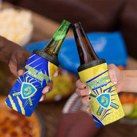 Saint Lucia Cricket Kings 4 in 1 Can Cooler Tumbler Abstract Energy Style