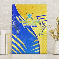 Saint Lucia Cricket Kings Canvas Wall Art Abstract Energy Style