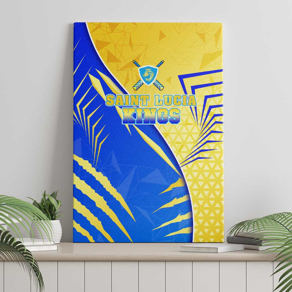 Saint Lucia Cricket Kings Canvas Wall Art Abstract Energy Style