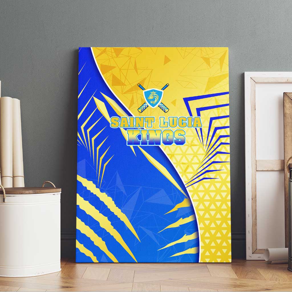 Saint Lucia Cricket Kings Canvas Wall Art Abstract Energy Style