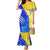 Personalised Saint Lucia Cricket Kings Family Matching Mermaid Dress and Hawaiian Shirt Abstract Energy Style