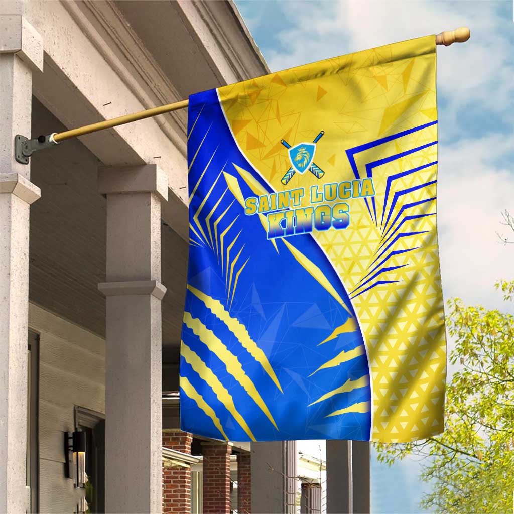 Saint Lucia Cricket Kings Garden Flag Abstract Energy Style