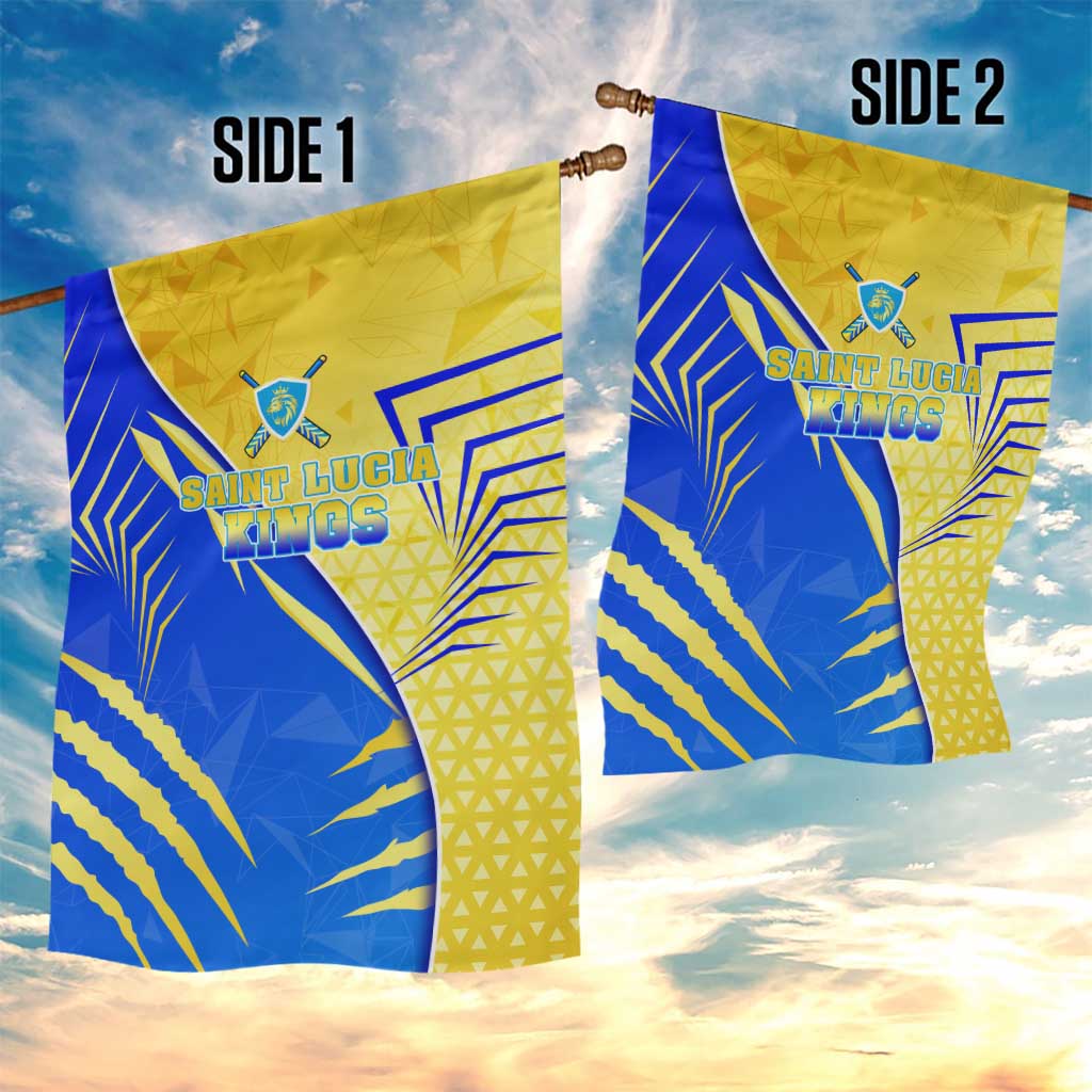 Saint Lucia Cricket Kings Garden Flag Abstract Energy Style
