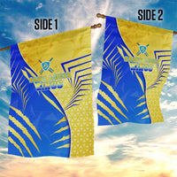 Saint Lucia Cricket Kings Garden Flag Abstract Energy Style