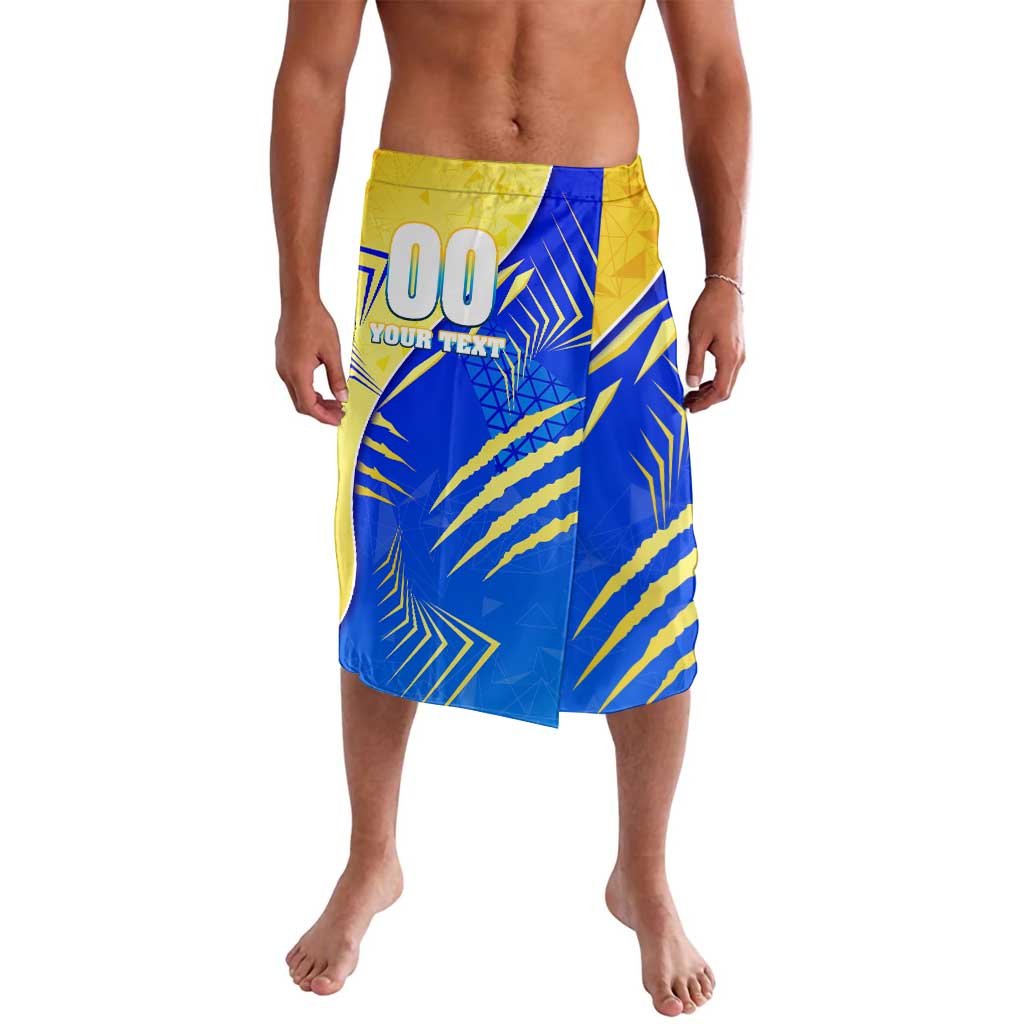 Personalised Saint Lucia Cricket Kings Lavalava Abstract Energy Style