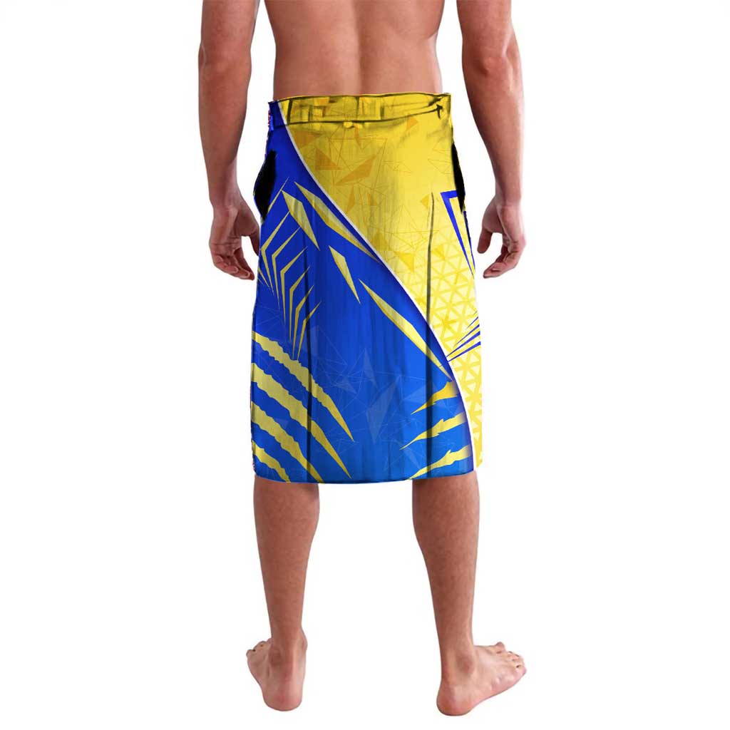 Personalised Saint Lucia Cricket Kings Lavalava Abstract Energy Style