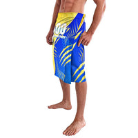 Personalised Saint Lucia Cricket Kings Lavalava Abstract Energy Style