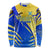 Personalised Saint Lucia Cricket Kings Long Sleeve Shirt Abstract Energy Style