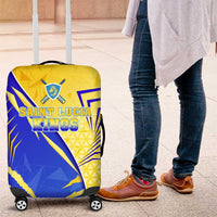 Saint Lucia Cricket Kings Luggage Cover Abstract Energy Style