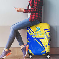 Saint Lucia Cricket Kings Luggage Cover Abstract Energy Style
