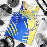 Personalised Saint Lucia Cricket Kings Men Tank Top Abstract Energy Style