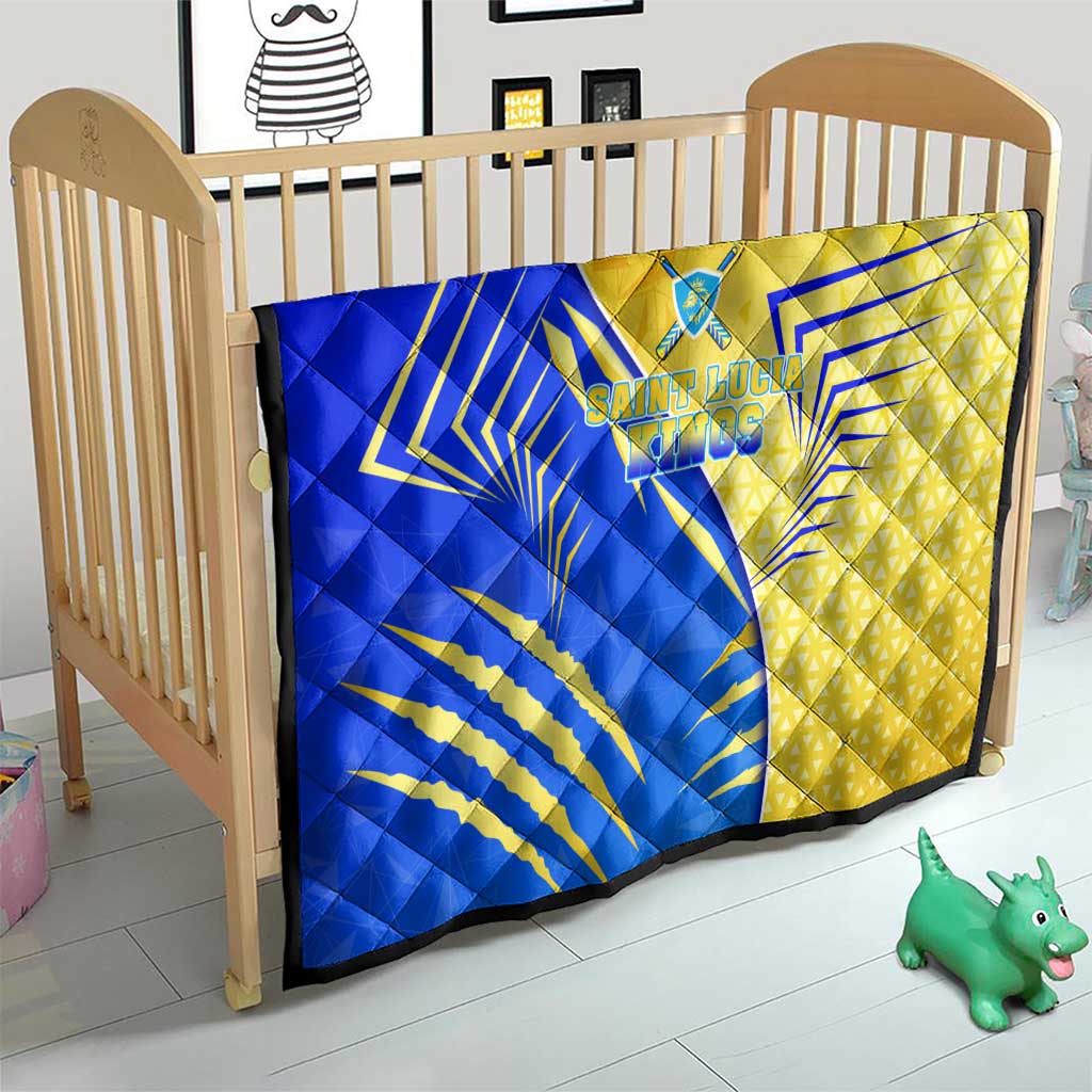 Saint Lucia Cricket Kings Quilt Abstract Energy Style