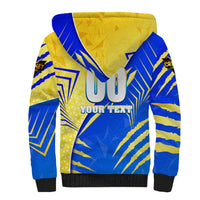 Personalised Saint Lucia Cricket Kings Sherpa Hoodie Abstract Energy Style