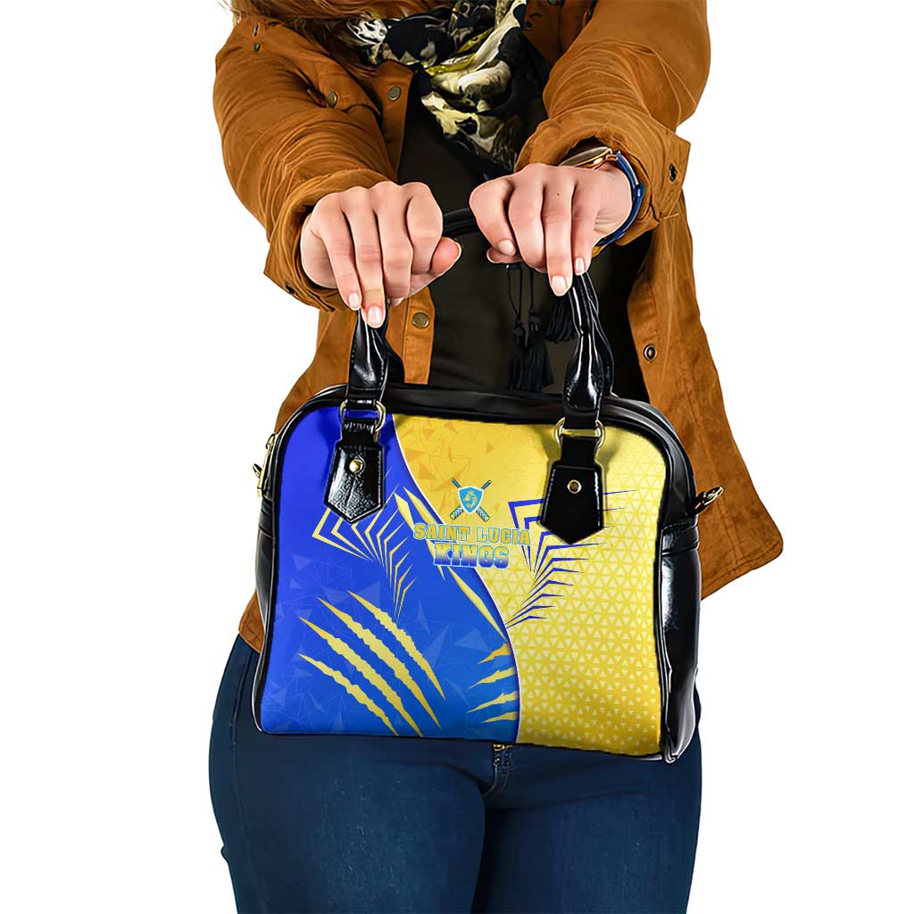 Saint Lucia Cricket Kings Shoulder Handbag Abstract Energy Style