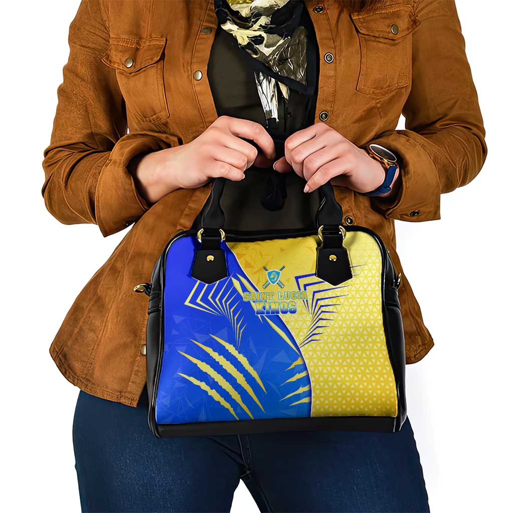 Saint Lucia Cricket Kings Shoulder Handbag Abstract Energy Style