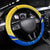 Saint Lucia Cricket Kings Steering Wheel Cover Abstract Energy Style