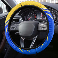 Saint Lucia Cricket Kings Steering Wheel Cover Abstract Energy Style