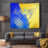 Saint Lucia Cricket Kings Tapestry Abstract Energy Style