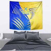 Saint Lucia Cricket Kings Tapestry Abstract Energy Style