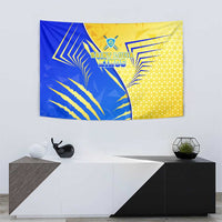 Saint Lucia Cricket Kings Tapestry Abstract Energy Style