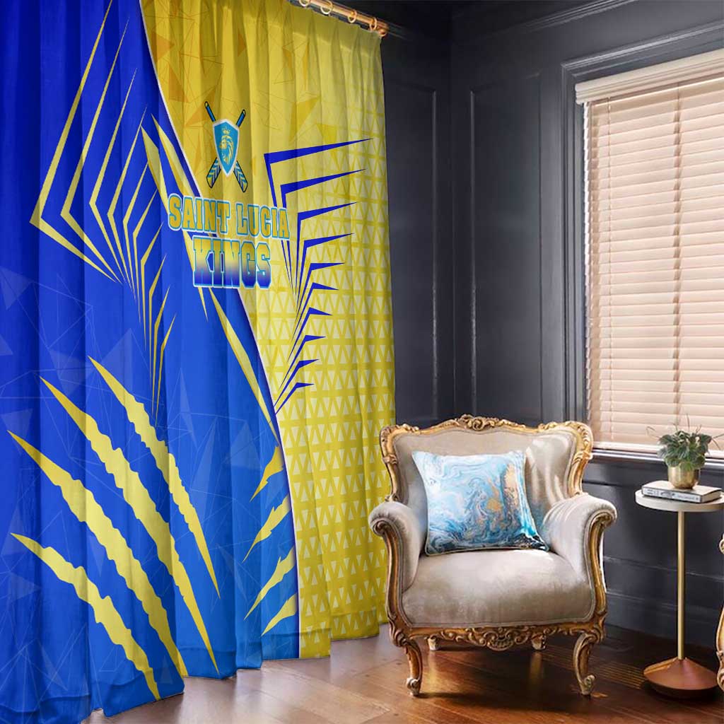 Saint Lucia Cricket Kings Window Curtain Abstract Energy Style