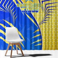 Saint Lucia Cricket Kings Window Curtain Abstract Energy Style