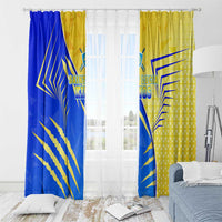 Saint Lucia Cricket Kings Window Curtain Abstract Energy Style