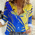 Personalised Saint Lucia Cricket Kings Women Casual Shirt Abstract Energy Style