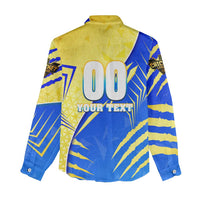 Personalised Saint Lucia Cricket Kings Women Casual Shirt Abstract Energy Style