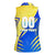 Personalised Saint Lucia Cricket Kings Women Sleeveless Polo Shirt Abstract Energy Style