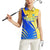 Personalised Saint Lucia Cricket Kings Women Sleeveless Polo Shirt Abstract Energy Style