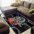 Finland Vikings Area Rug Nordic Lion Bound in Runes and Chains