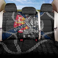 Finland Vikings Back Car Seat Cover Nordic Lion Bound in Runes and Chains