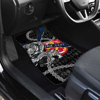 Finland Vikings Car Mats Nordic Lion Bound in Runes and Chains