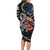 Personalized Finland Vikings Family Matching Long Sleeve Bodycon Dress and Hawaiian Shirt Nordic Lion Bound in Runes and Chains