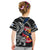 Personalized Finland Vikings Kid T Shirt Nordic Lion Bound in Runes and Chains