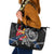Finland Vikings Leather Tote Bag Nordic Lion Bound in Runes and Chains