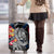 Finland Vikings Luggage Cover Nordic Lion Bound in Runes and Chains
