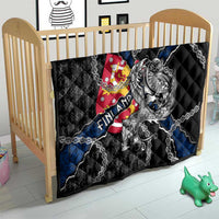 Finland Vikings Quilt Nordic Lion Bound in Runes and Chains