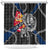 Finland Vikings Shower Curtain Nordic Lion Bound in Runes and Chains