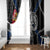 Finland Vikings Window Curtain Nordic Lion Bound in Runes and Chains