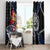 Finland Vikings Window Curtain Nordic Lion Bound in Runes and Chains
