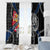 Finland Vikings Window Curtain Nordic Lion Bound in Runes and Chains