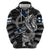 Personalized Finland Vikings Zip Hoodie Nordic Lion Bound in Runes and Chains